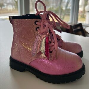 Sparkly Pink Kids Boots
